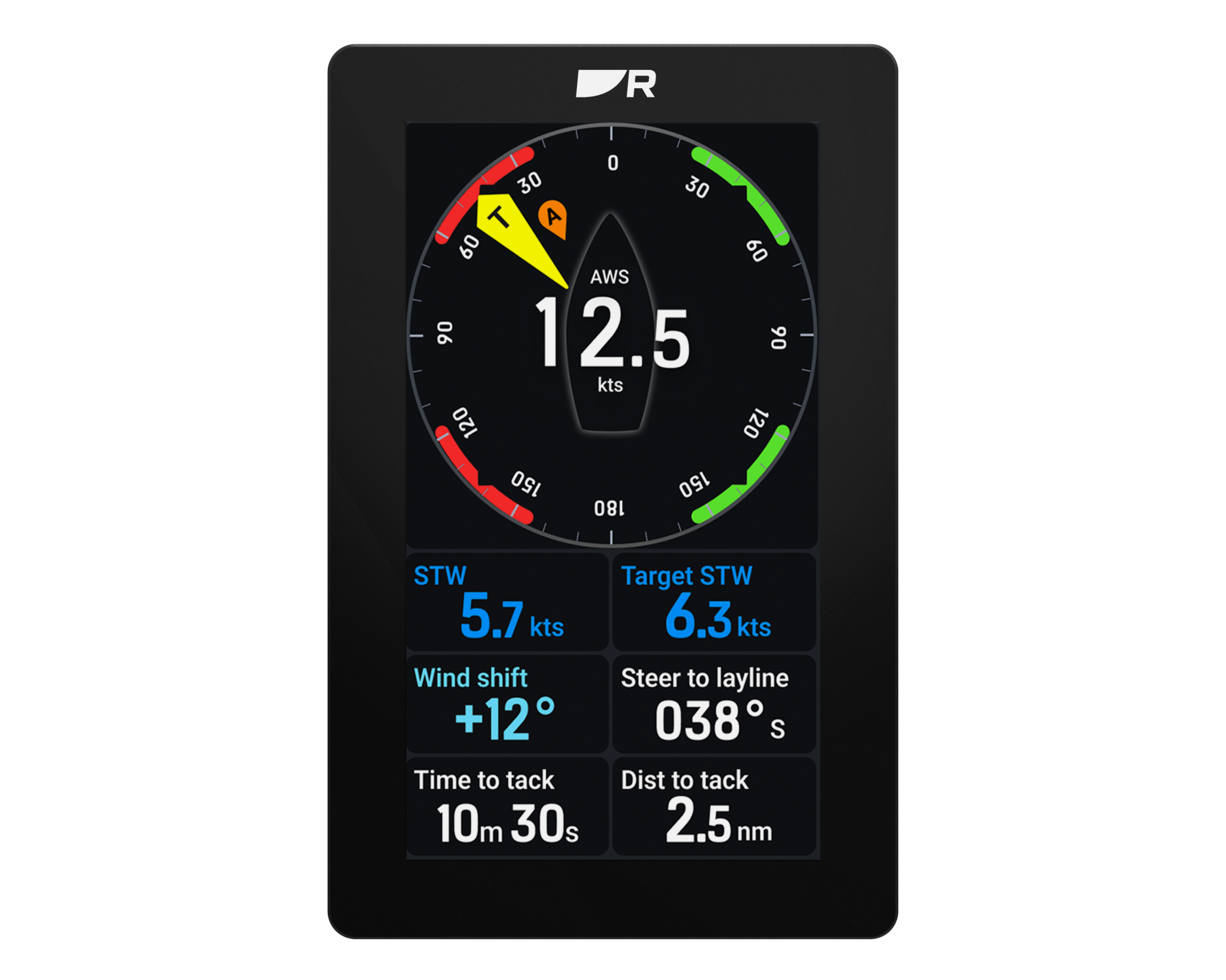 Raymarine Alpha Performance 7" båt/seilinstrument